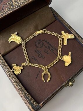Vintage Western Charm Bracelet, Stampede Ready